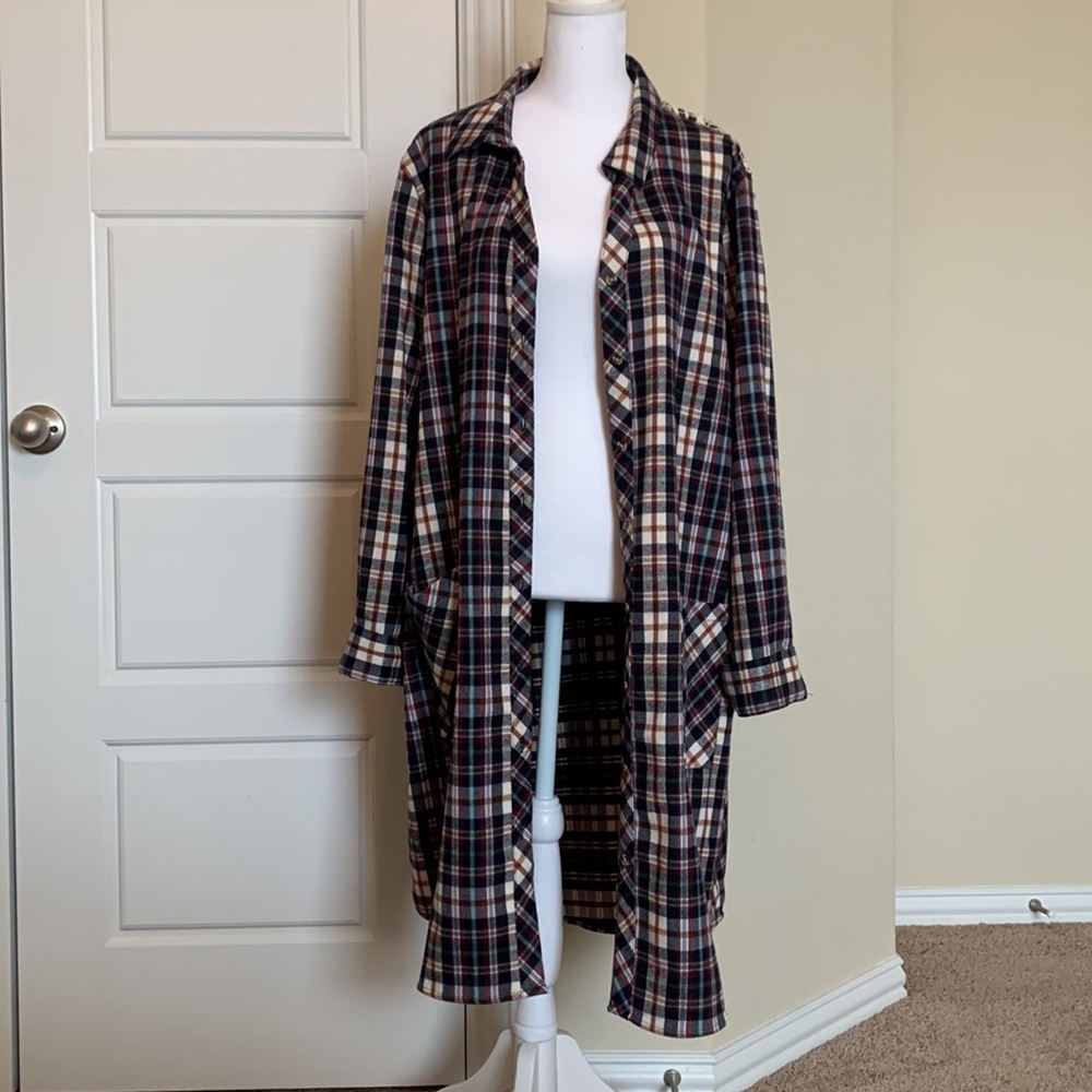 A13 - Grace and Lace Flannel Tunic dress with details at back XL